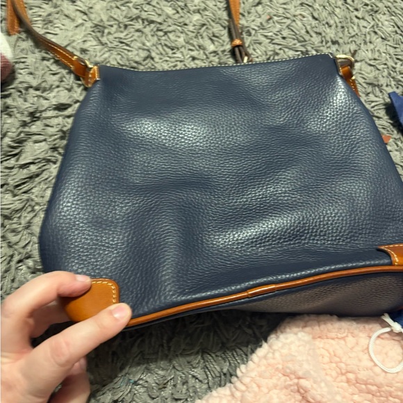 Dooney & Bourke Blue and Brown Crossbody Bag - Picture 2 of 9